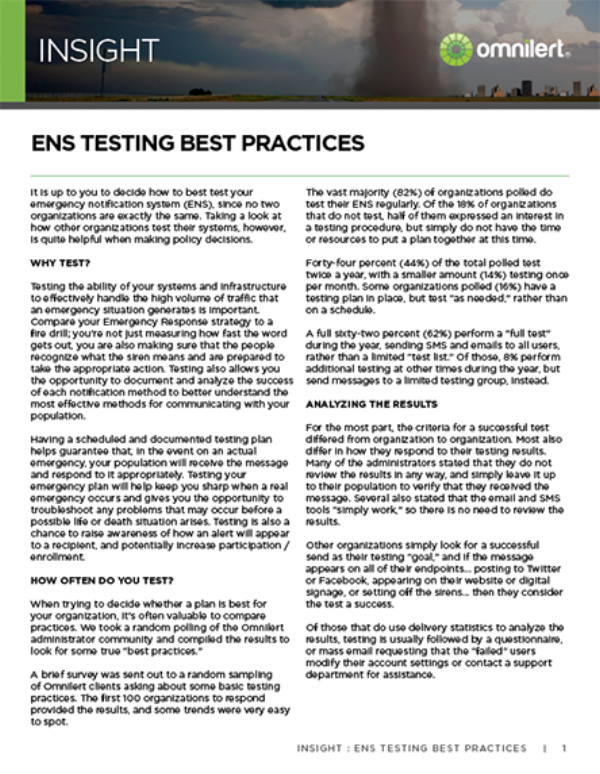 Insight - ENS Testing Best Practices