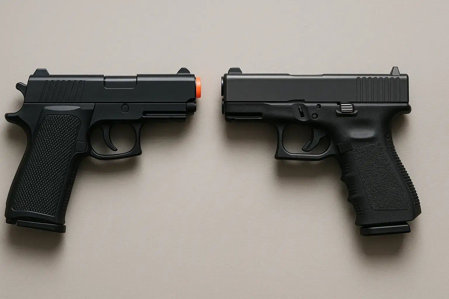 Fake gun vs Real gun
