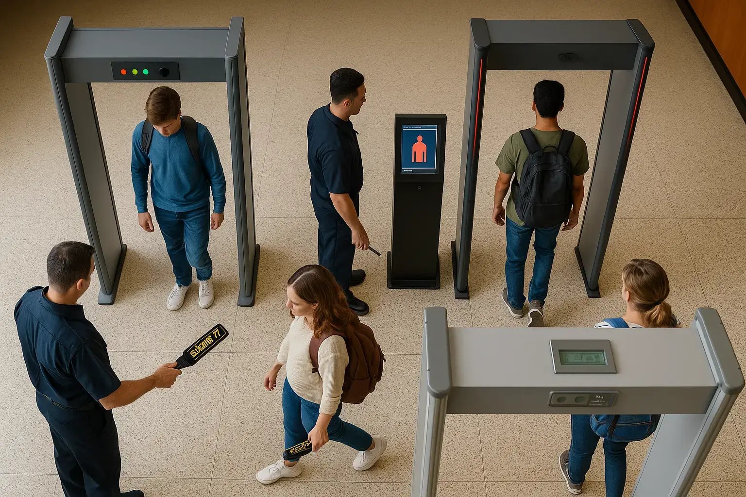metal detector types in schools