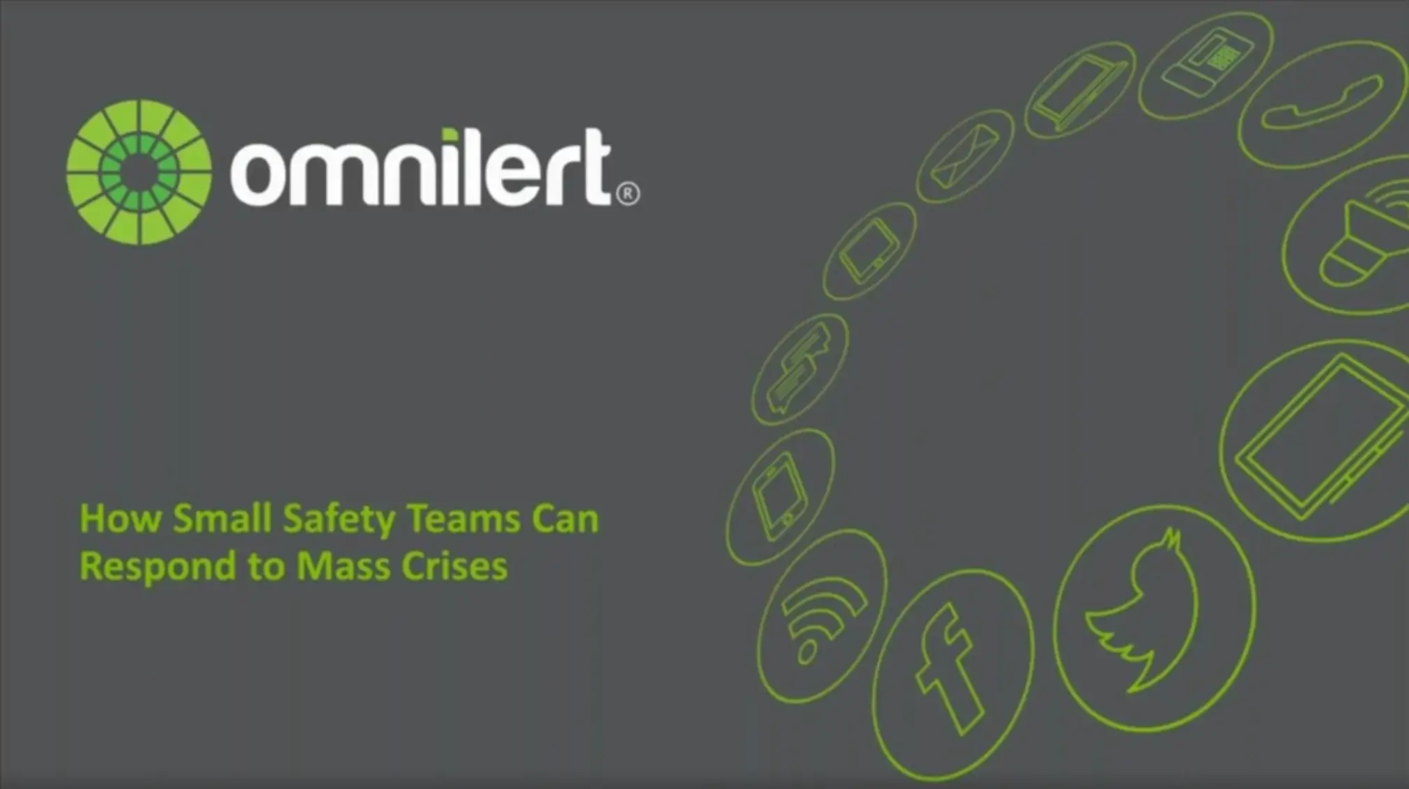 Small teams responding to mass crises webinar