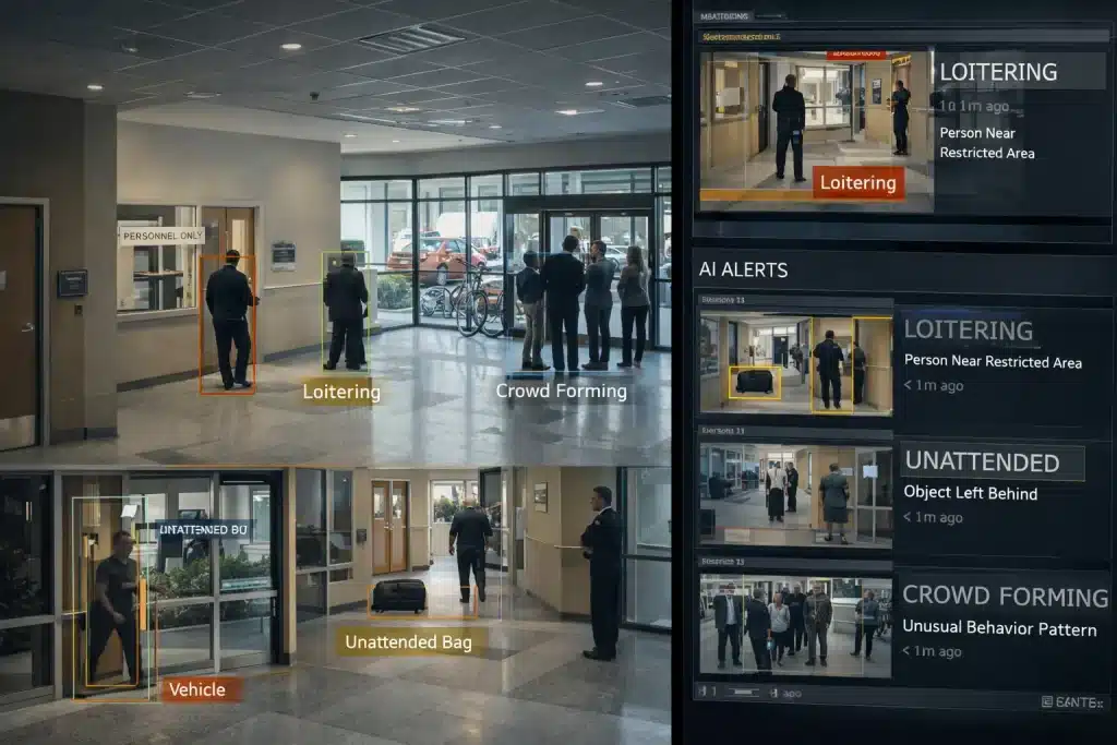 Advanced Video Analytics in Real Time Surveillance