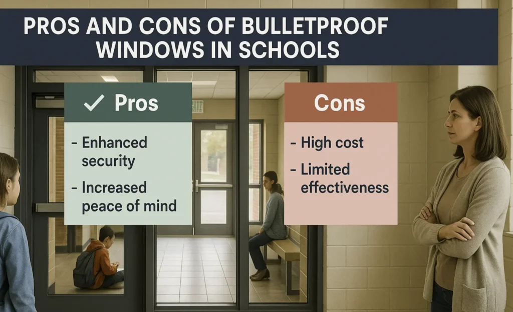 Pros and cons of bulletproof windows