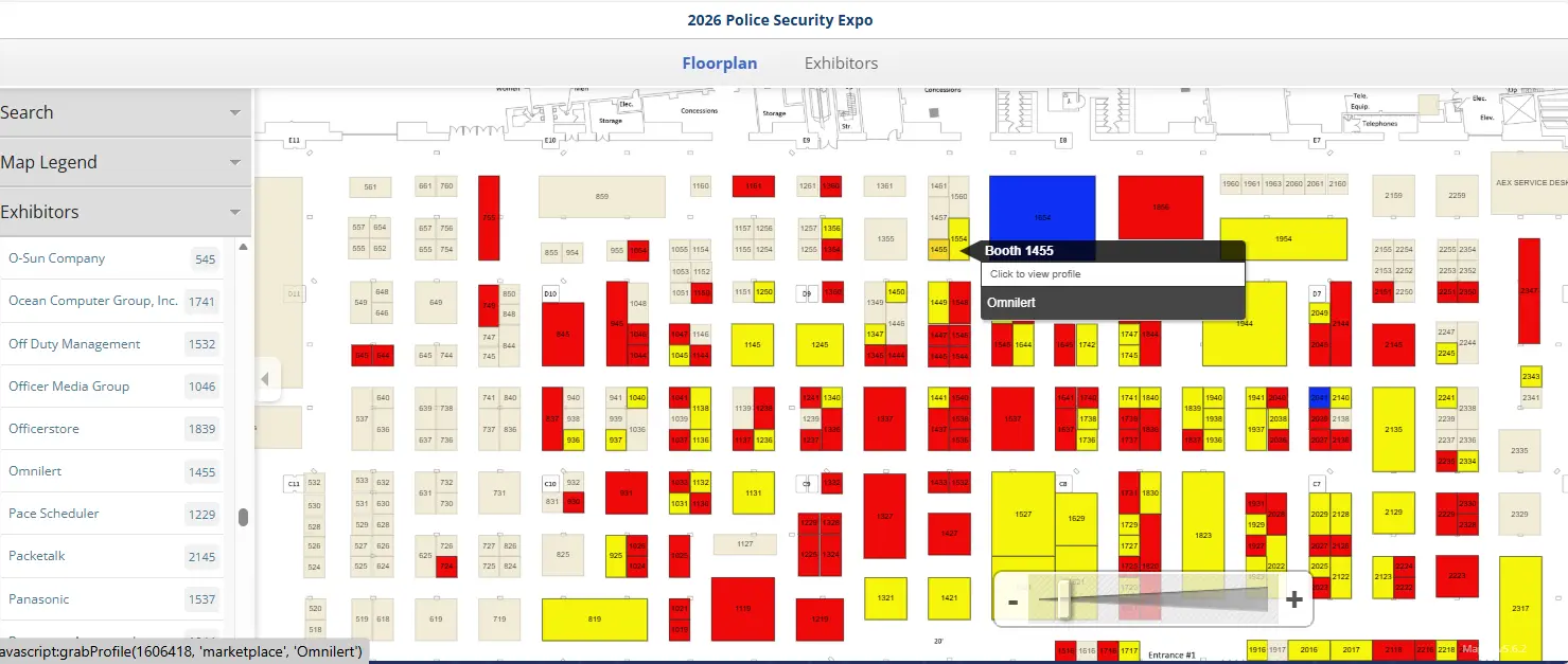 How to find Omnilert at Police Security Expo