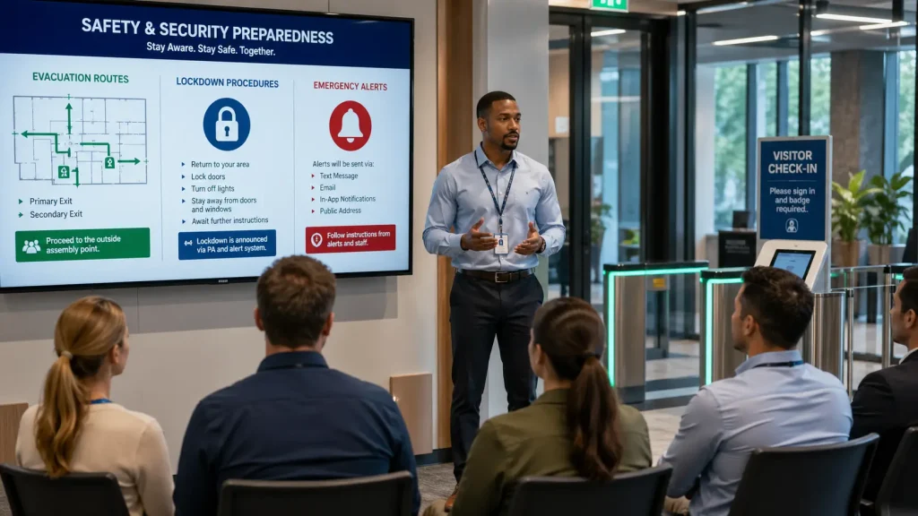 Security violence prevention and active shooter preparedness