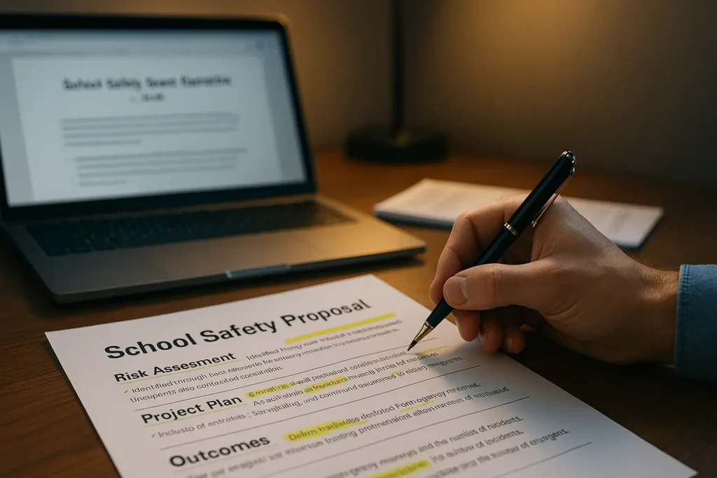 Turning a Safety Plan into a Grant Narrative