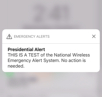 Understanding the Presidential Alert