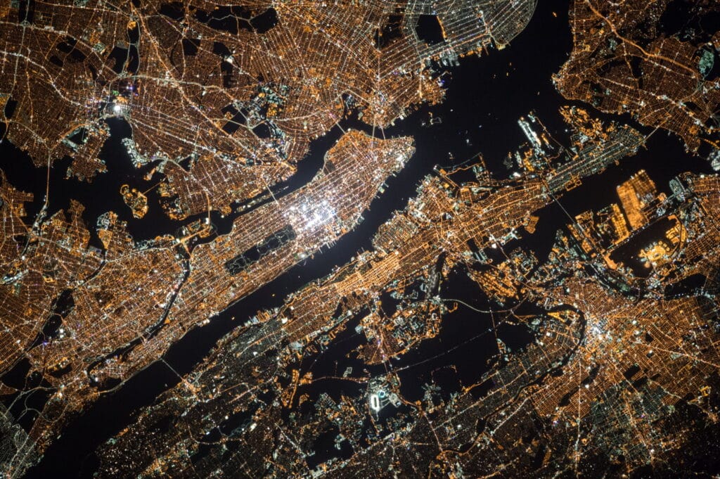 city lghts satelight image