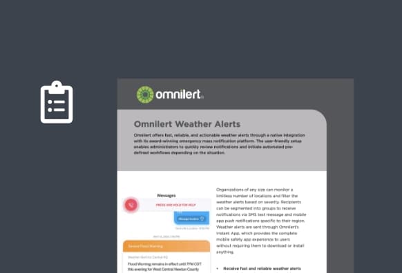 omnilert resources solutions overview weather alert overview