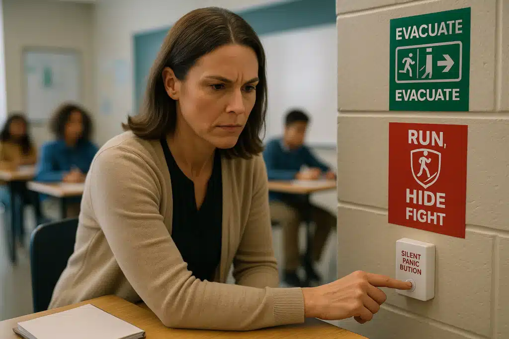 teacher hitting the panic button alyssas law