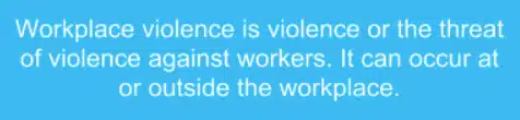workplace violence callout